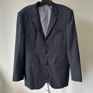 Indochino Wool Dark Grey Formal Suit Jacket Blazer Sports Coat EUC Size L